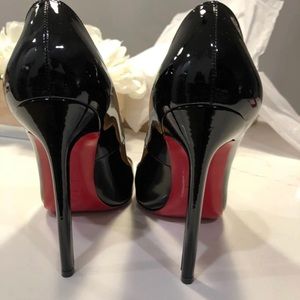 Christian Louboutin Black Patent Pumps